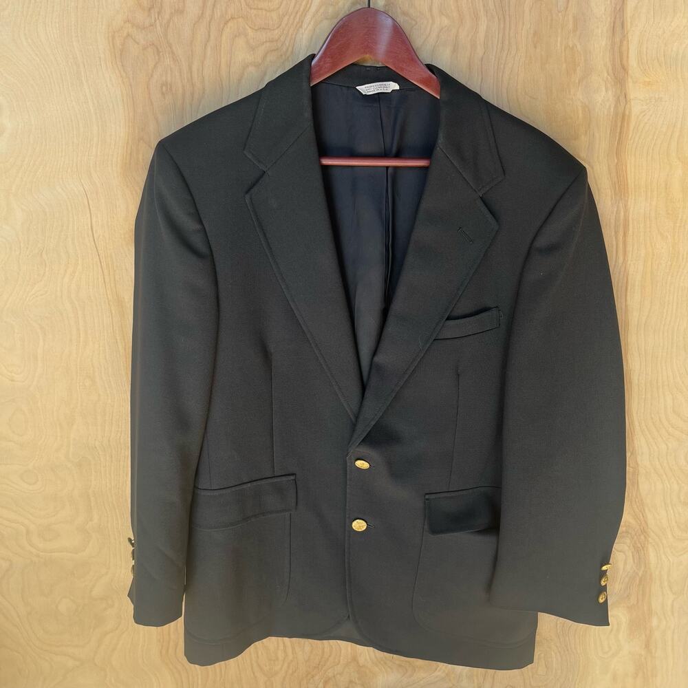 VTG Patrick James Blazer USA Made Surveyor to Gentlemen 2 Button Down 42S Preppy
